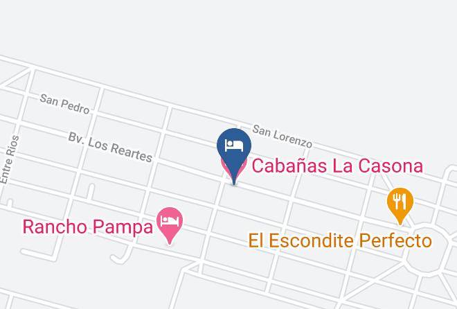 Calamuchita Department - Cabanas La Casona Maps