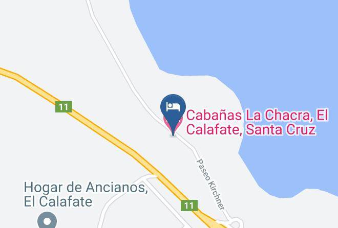Lago Argentino - Cabanas La Chacra El Calafate Santa Cruz Maps