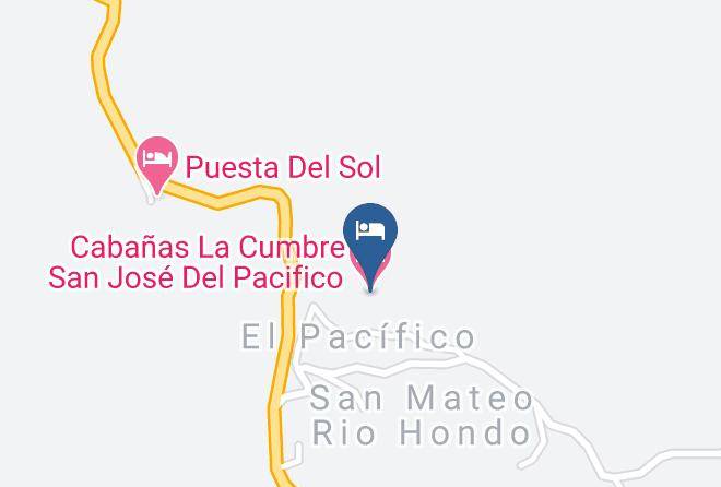 San Mateo Rio Hondo - Cabanas La Cumbre San Jose Del Pacifico Maps