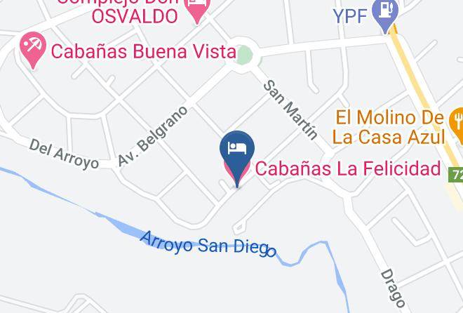 Tornquist - Cabanas La Felicidad Maps