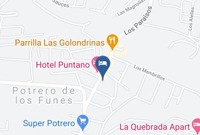 La Capital San Luis - Cabanas La Gringa Maps