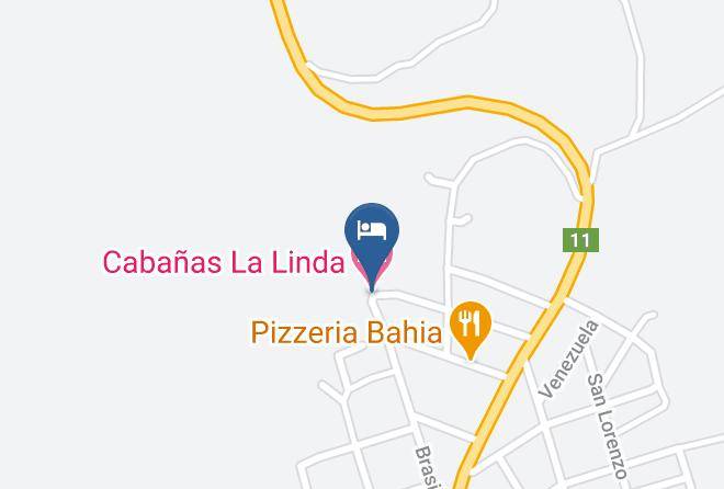 Cainguas - Cabanas La Linda Maps