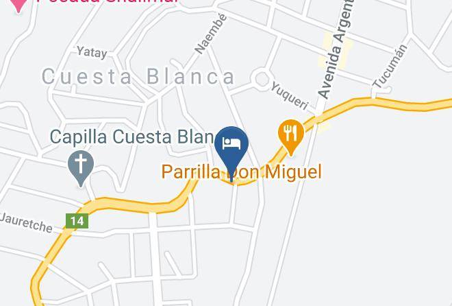 Punilla Department - Cabanas La Mia Casita Maps