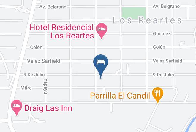 Calamuchita Department - Cabanas La Miranta Maps
