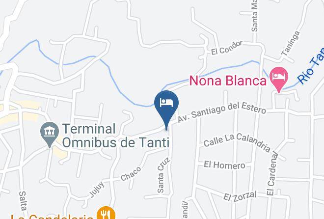 Punilla Department - Cabanas La Morada De Tanti Maps