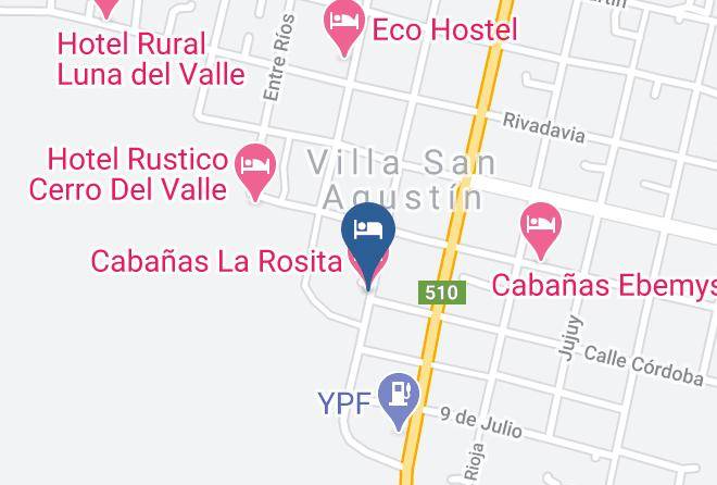 Valle Fertil Department - Cabanas La Rosita Maps