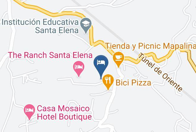 Medellin - Cabanas La Silleta Santa Elena Maps