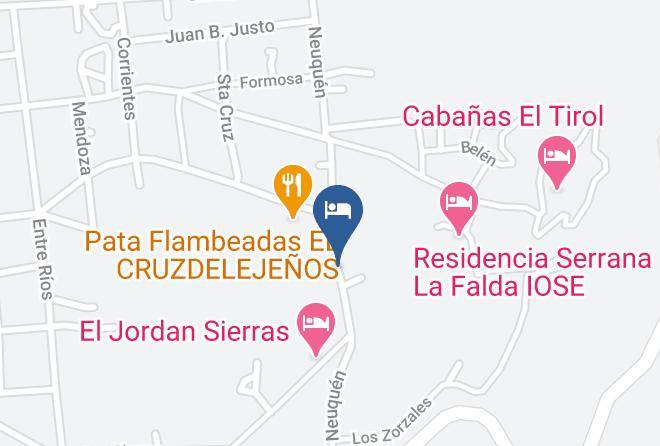 Punilla Department - Cabanas La Victoria Maps