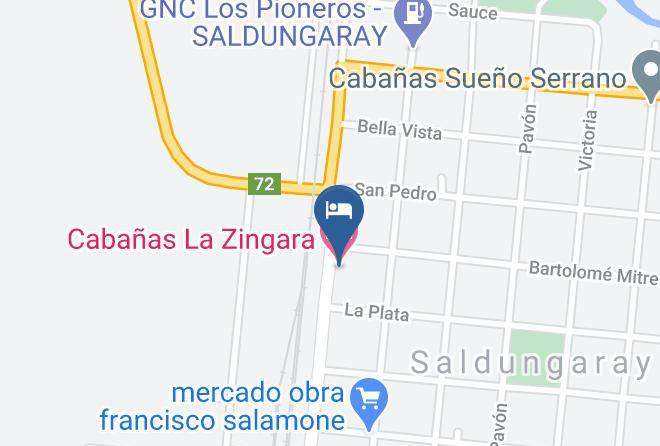 Tornquist - Cabanas La Zingara Maps
