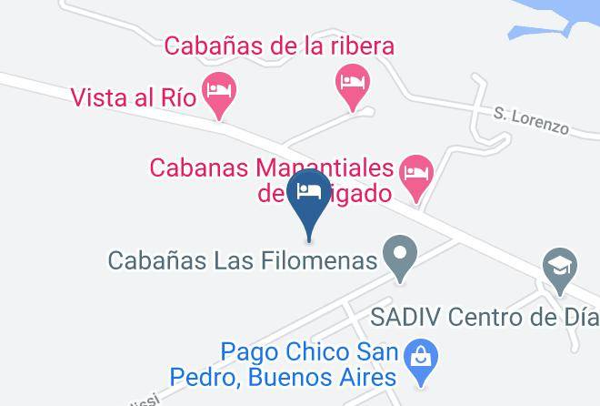 San Pedro - Cabanas Las Acacias Maps