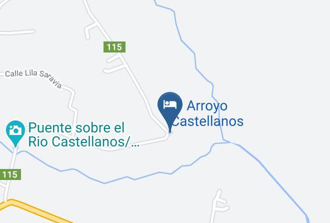 La Caldera - Cabanas Las Juntas Maps