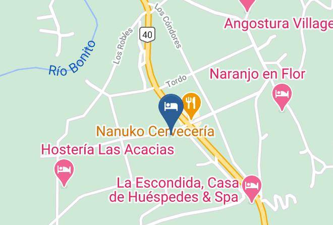 Villa La Angostura - Cabanas Las Maras Maps