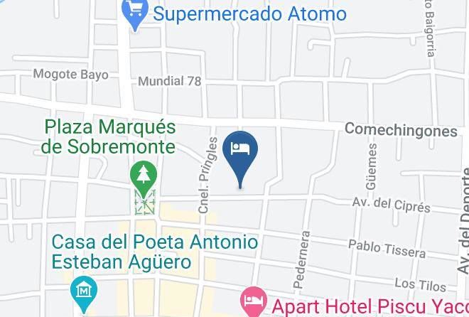 Santa Rosa Dellara - Cabanas Las Margaritas Maps