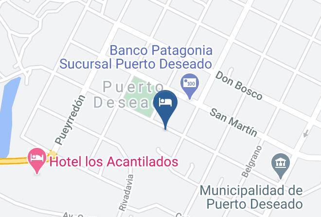 Deseado - Cabanas Las Nubes Maps
