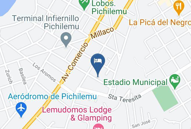 Cardenal Caro Province - Cabanas Las Palmeras Pichilemu Maps