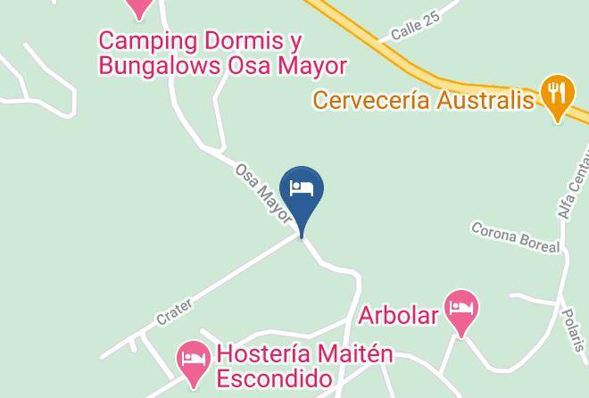 Villa La Angostura - Cabanas Las Torres Del Bayo Maps
