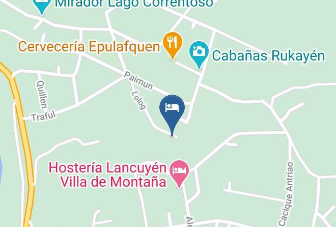 Villa La Angostura - Cabanas Lelikelen Maps