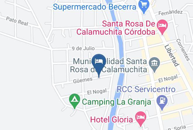 Calamuchita Department - Cabanas Los 4 Elementos Maps