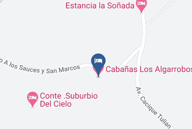 Cruz Del Eje Department - Cabanas Los Algarrobos Maps