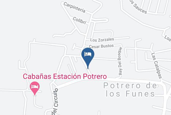 La Capital San Luis - Cabanas Los Aromos Maps