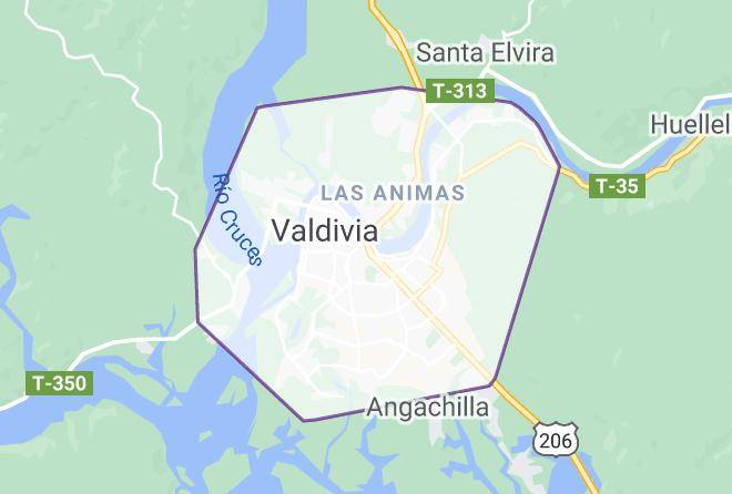 Valdivia Province - Cabanas Los Avellanos Maps