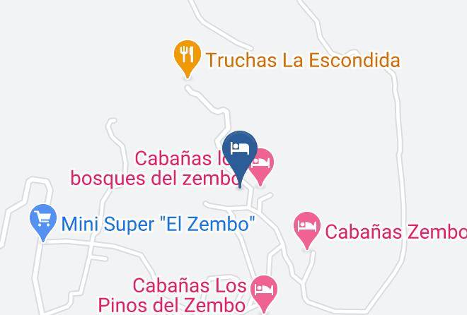 Huasca De Ocampo - Cabanas Los Bosques Maps