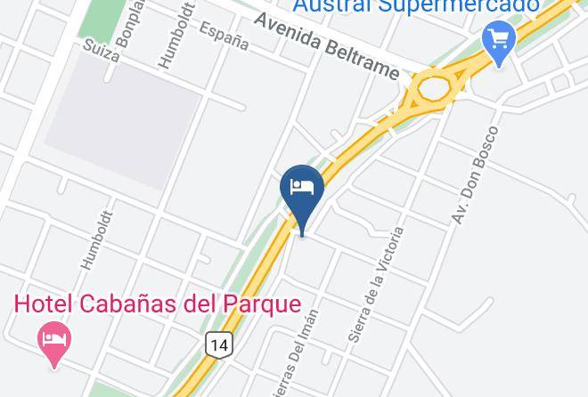 Obera - Cabanas Los Cedros Maps