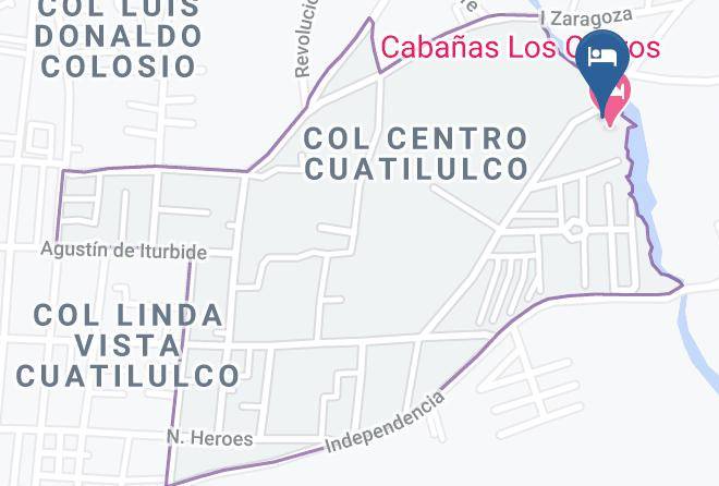 Zacatlan - Cabanas Los Cedros Maps