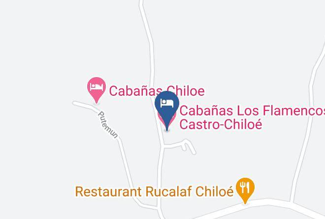 Chiloe Province - Cabanas Los Flamencos Castro Chiloe Maps