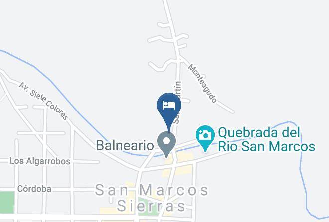 Punilla Department - Cabanas Los Quijotes Maps
