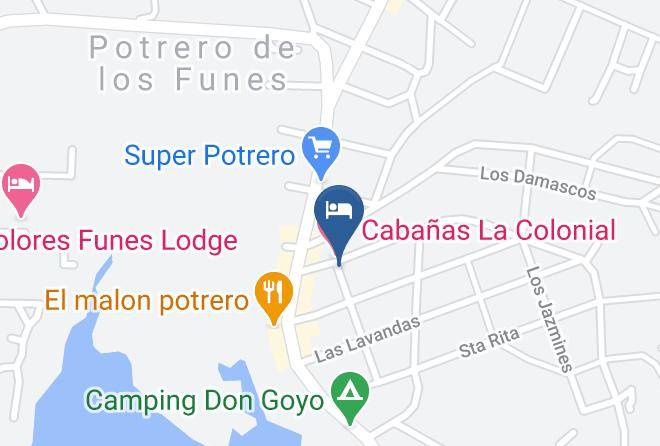 La Capital San Luis - Cabanas Ludmar Maps