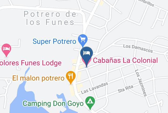 La Capital San Luis - Cabanas La Colonial Maps