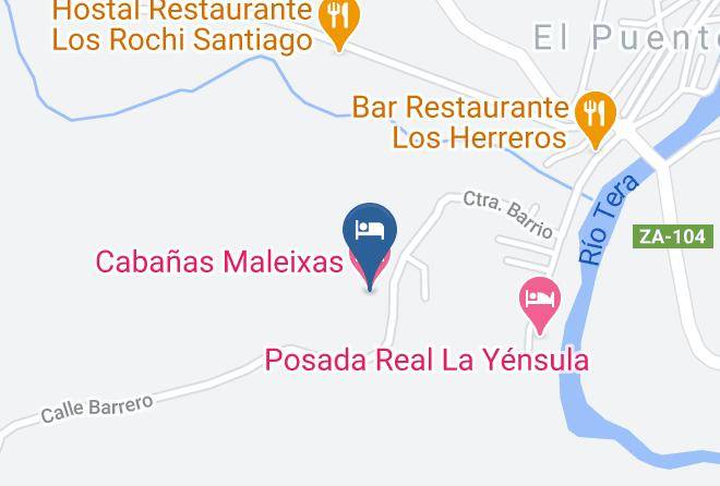Zamora - Cabanas Maleixas Maps