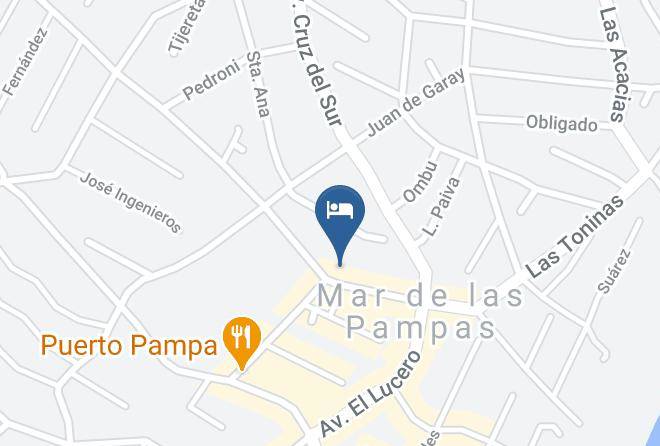 Villa Gesell - Cabanas Mapuche Maps