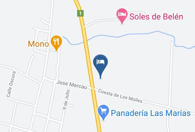 Santa Rosa Dellara - Cabanas Mburukuya Maps