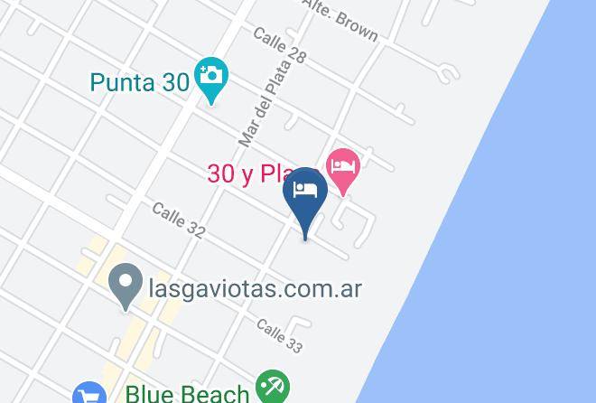 Villa Gesell - Cabanas Mi Lugar Las Gaviotas Maps