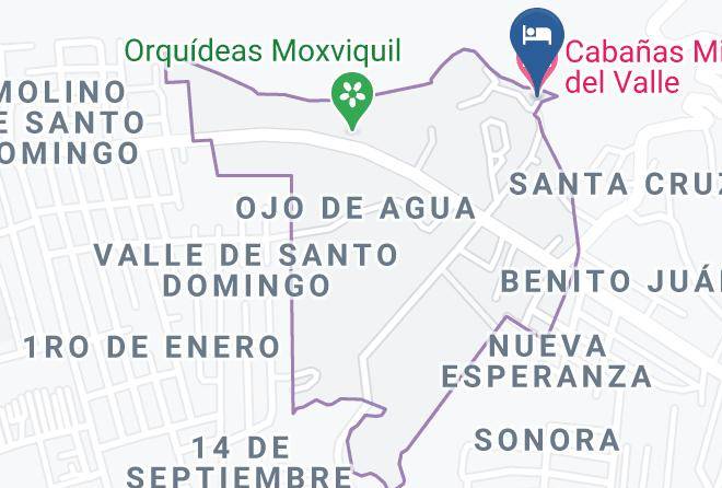 San Cristobal De Las Casas - Cabanas Mirador Del Valle Maps