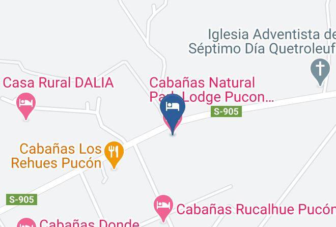 Cautin Province - Cabanas Natural Park Lodge Pucon Mascotas Bienvenidas Maps