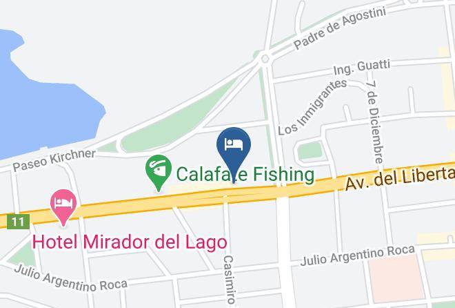 Lago Argentino - Cabanas Nevis Maps