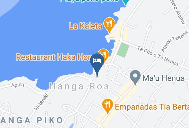 Easter Island - Cabanas Ngahu Maps