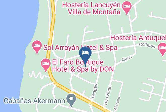 Villa La Angostura - Cabanas Nguillatun Maps