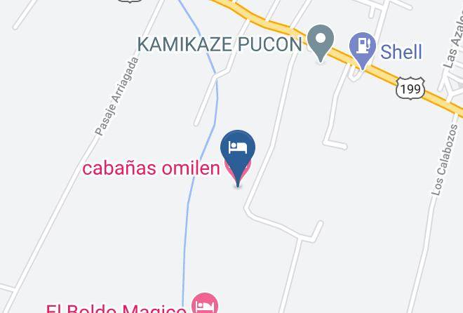 Cautin Province - Cabanas Omilen Maps