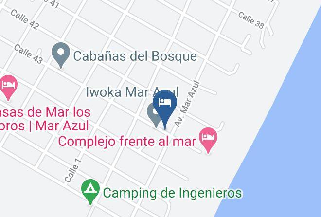 Villa Gesell - Cabanas Pago Chico Maps