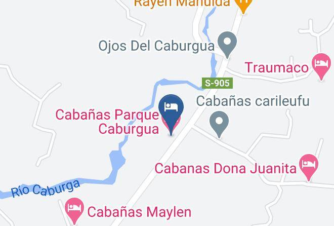 Cautin Province - Cabanas Parque Caburgua Maps