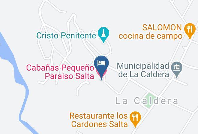 La Caldera - Cabanas Pequeno Paraiso Salta Maps