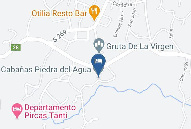 Punilla Department - Cabanas Piedra Del Agua Maps