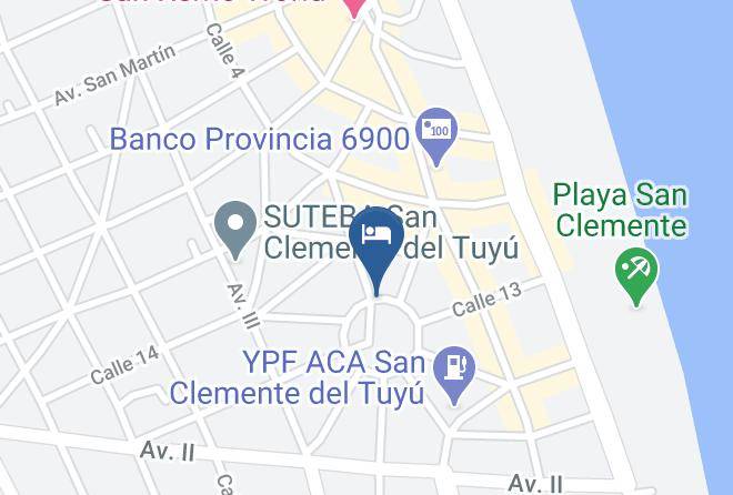 Mar Del Tuyu - Cabanas Playa Del Sol Maps