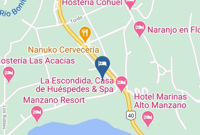 Villa La Angostura - Cabanas Portal Del Manzano Maps