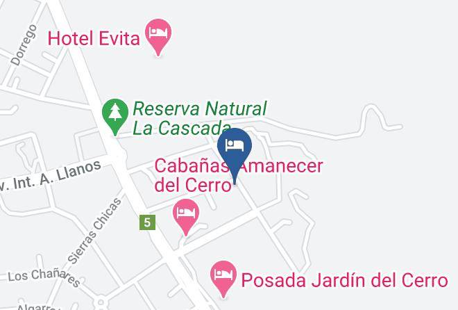 Calamuchita Department - Cabanas Postal Del Cerro Maps