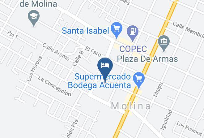 Curico Province - Cabanas Puerta Del Sol Maps